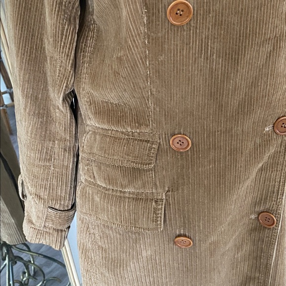 Vintage Y2K J.Crew Corduroy Trench Coat - Picture 8 of 15